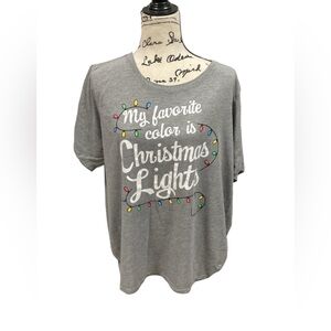 Holiday Time Christmas Theme Round Neck Short Sleeve T-Shirt 2X